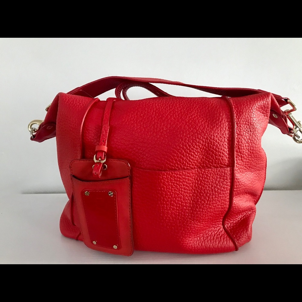 L.a.m.b Brion Red Leather Bag